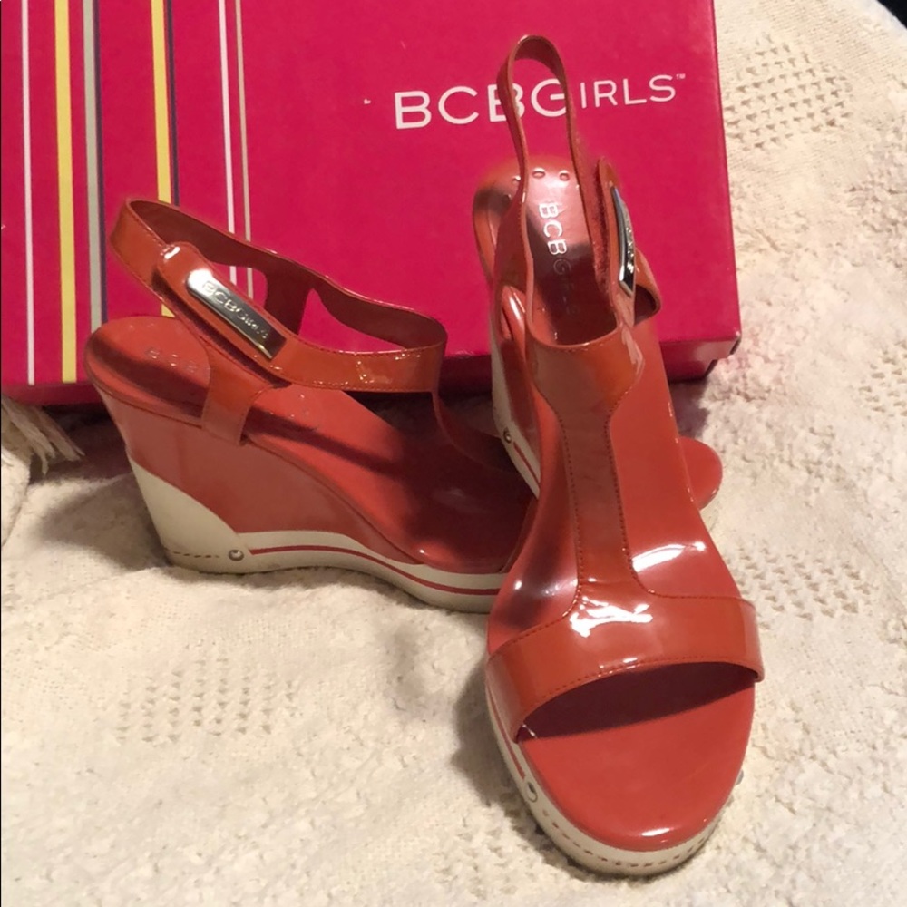 Sassy Orange Punch BCBG Wedge